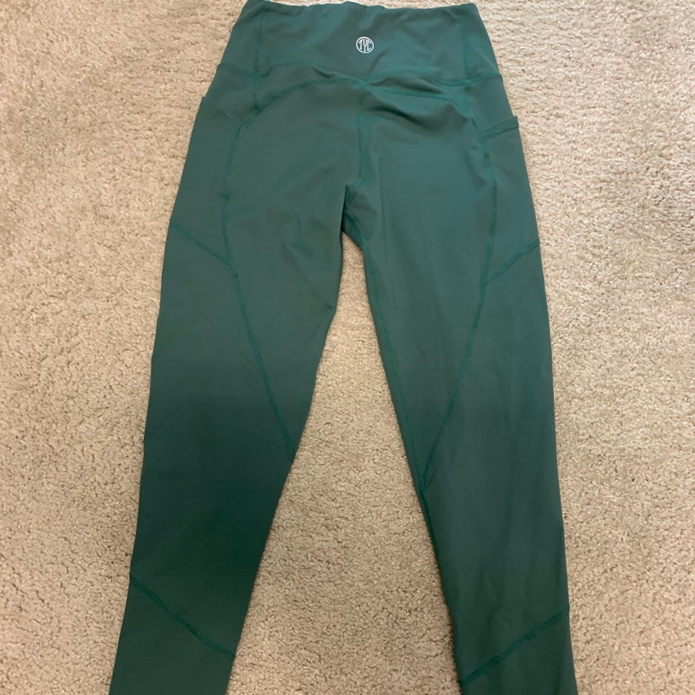 Till you colapse leggings green XS TYC heart booty